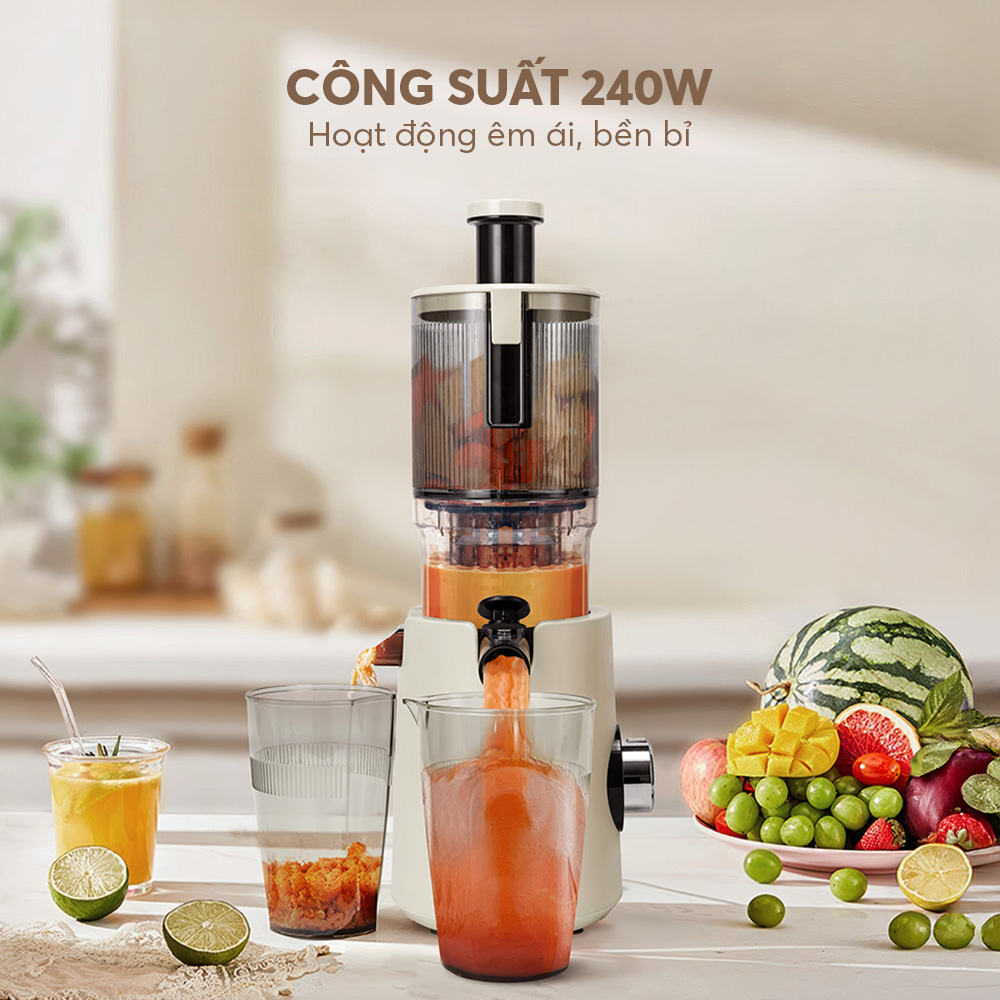 Động cơ mạnh mẽ – Êm ái và bền bỉ Máy ép chậm Elmich JEE9284