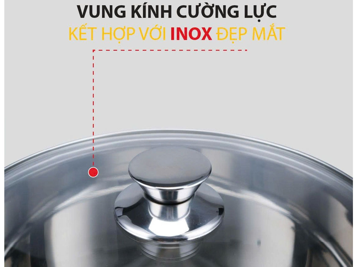 Nồi luộc gà Creen dùng vung kính Nồi luộc gà Creen