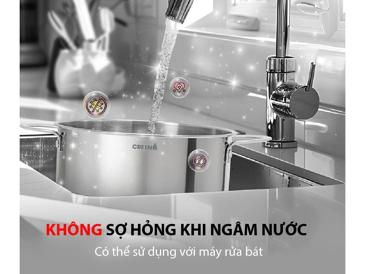 Creen CR-S32 vệ sinh được trong máy rửa bát Creen CR-S32