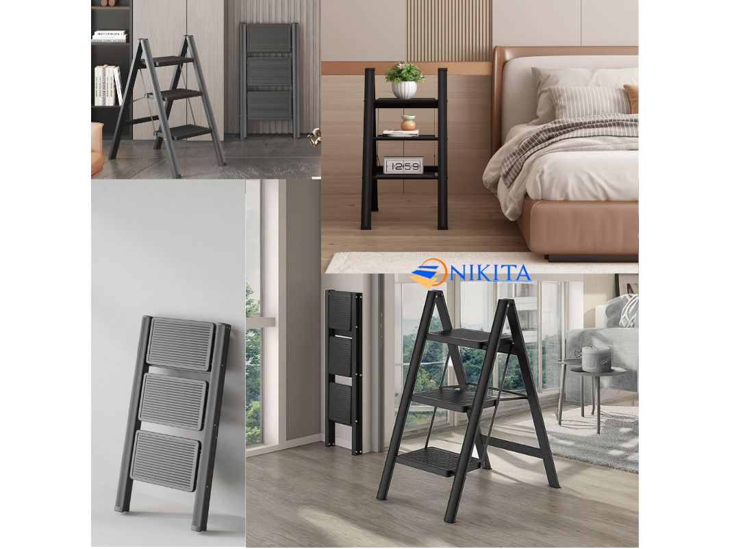 Thang ghế khung sắt gấp gọn chữ A Nikita NKT-39