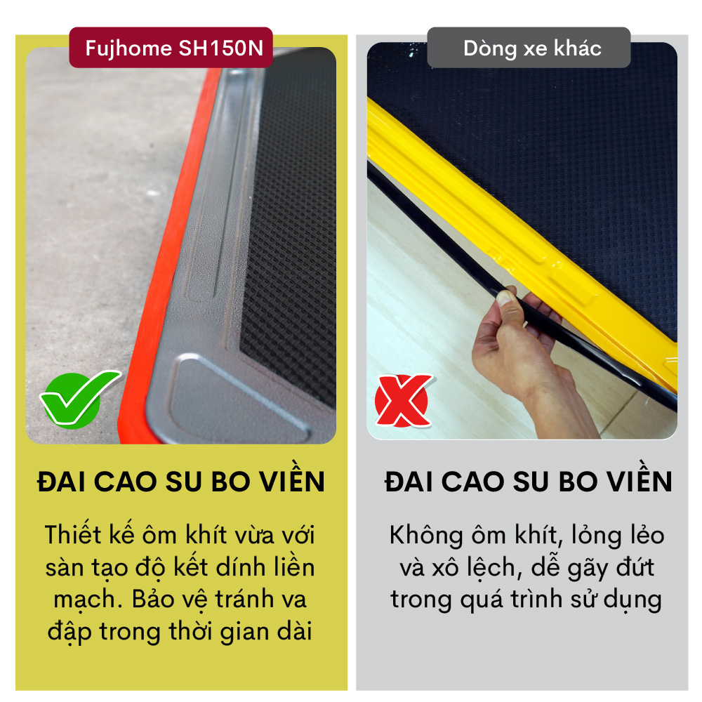 Xe đẩy hàng bo viền cao su cho mặt sàn xe Xe đẩy hàng sàn thép
