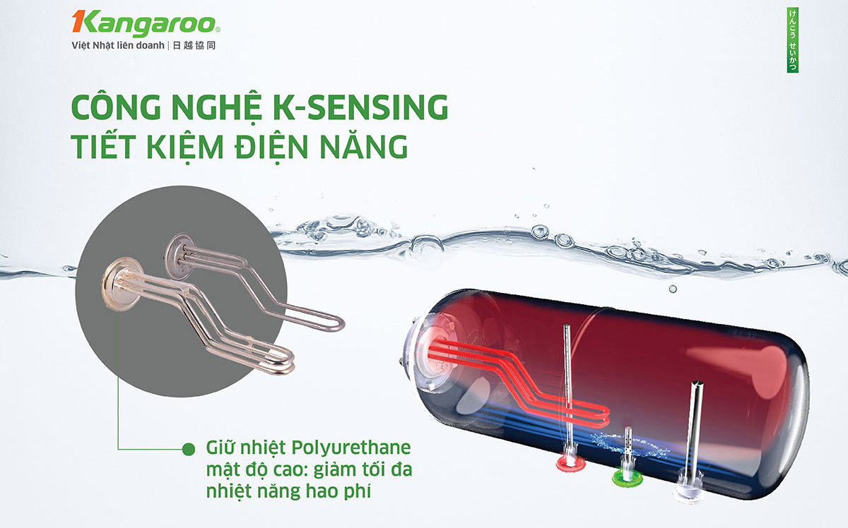 Bình nước nóng Kangaroo 22 lít KGWI822H1
