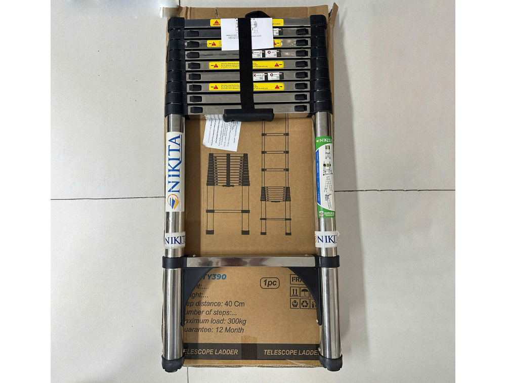 Thang inox rút đơn chống trượt Nikita TY-390