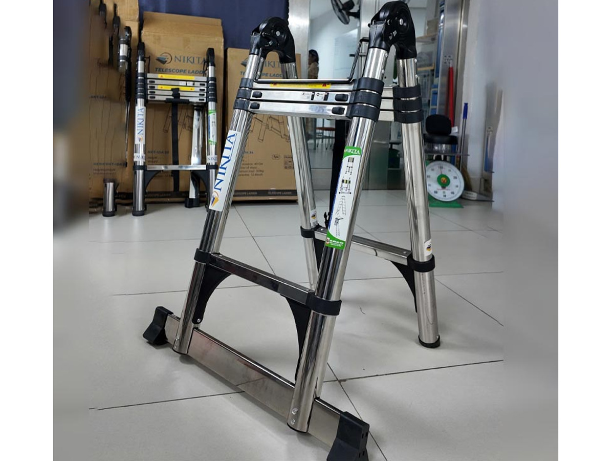 Thang rút đôi inox chữ A, chữ I Nikita IDA34