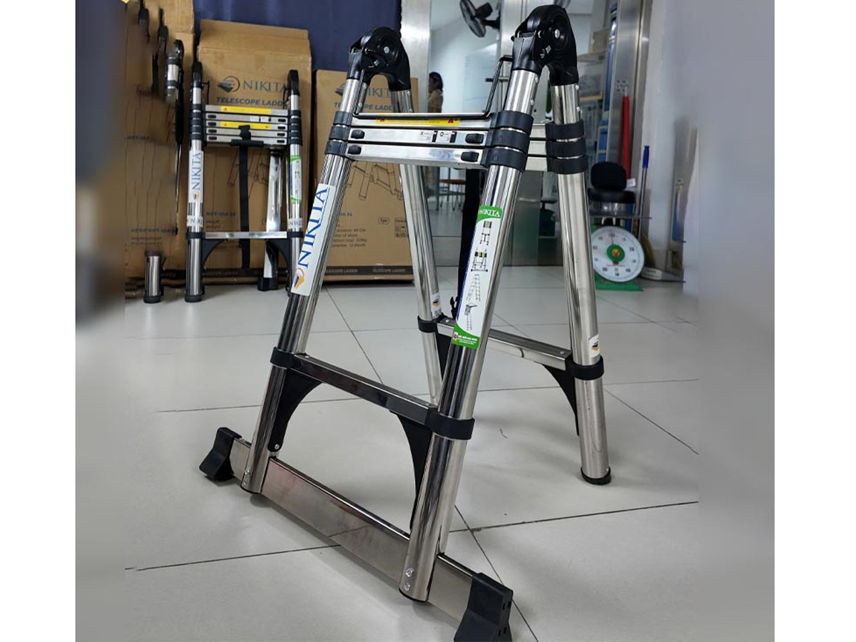 Thang rút đôi inox chữ A, chữ I Nikita IDA50