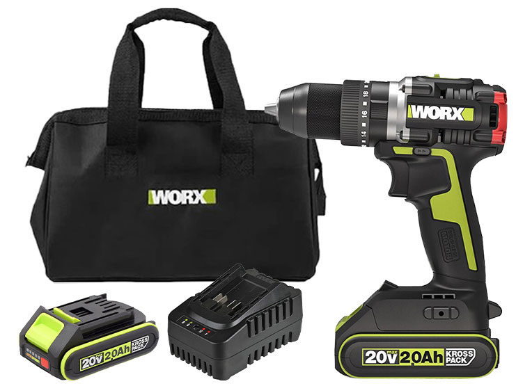 Máy khoan động lực 20V Worx WU369X (2 pin 2.0Ah, sạc)