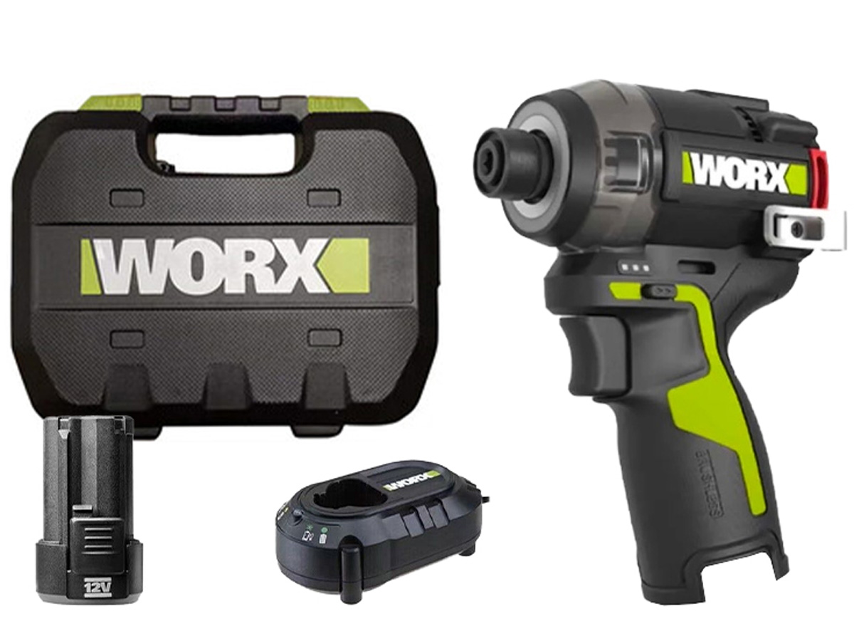 Máy vặn vít búa dầu dùng pin 12V Worx WU138.1 (1 Pin 2.0Ah,1 Sạc)