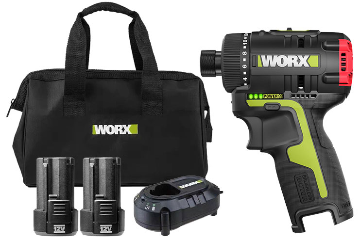 Máy vặn vít cấp trượt dùng pin 12V Worx WU129