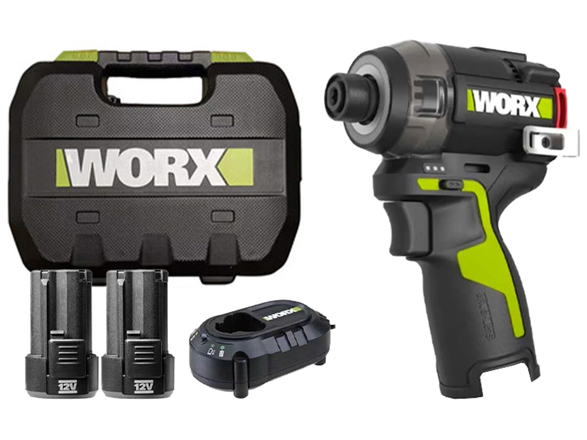 Máy vặn vít búa dầu dùng pin 12V Worx WU138 (2 Pin 2.0Ah,1 Sạc)
