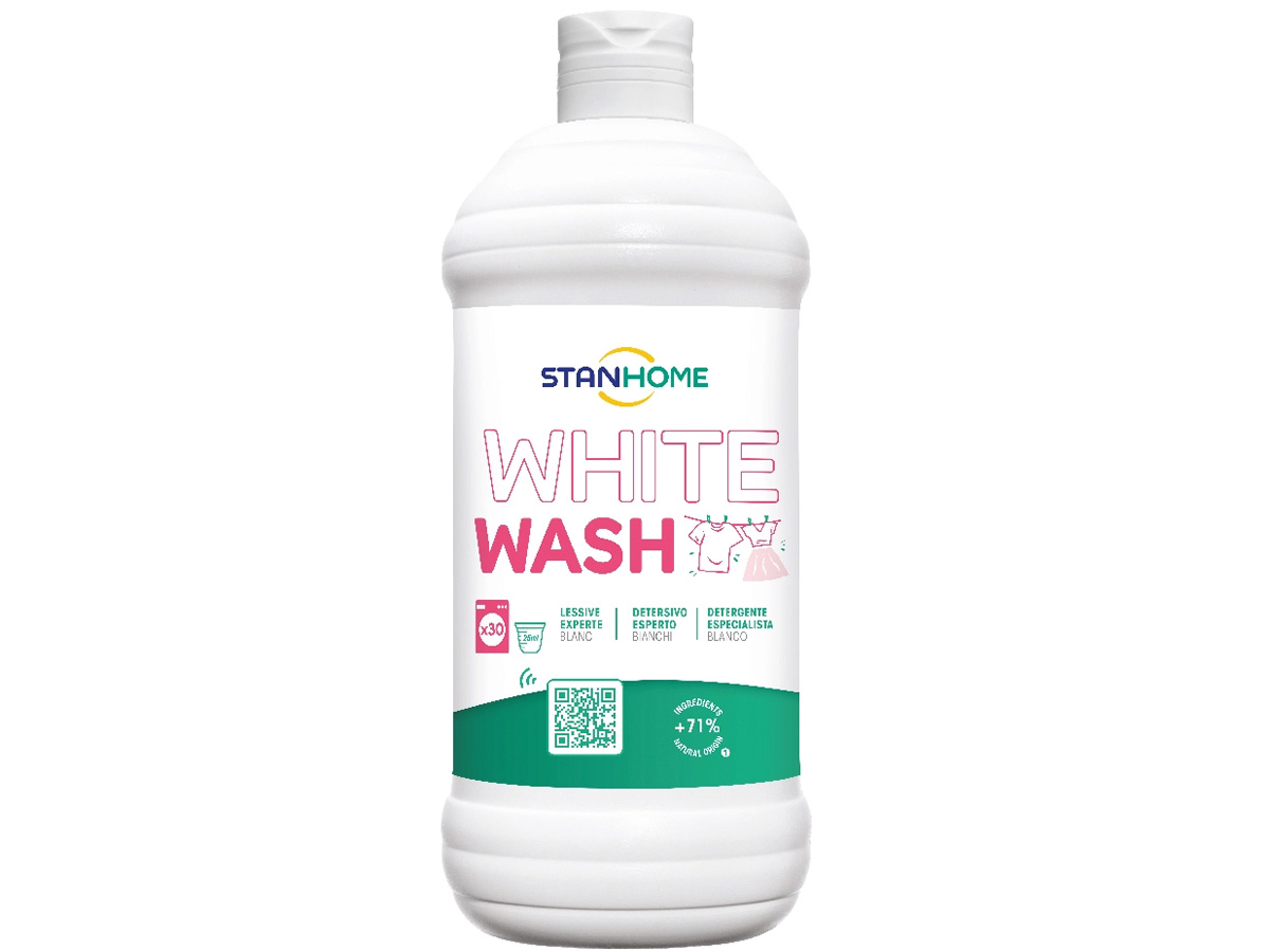 Nước giặt đậm đặc chuyên dụng cho quần áo trắng Stanhome White Wash 750ml