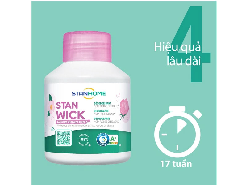 Sáp thơm khử mùi Stanhome Stan Wick Delicate Flowers 250ml