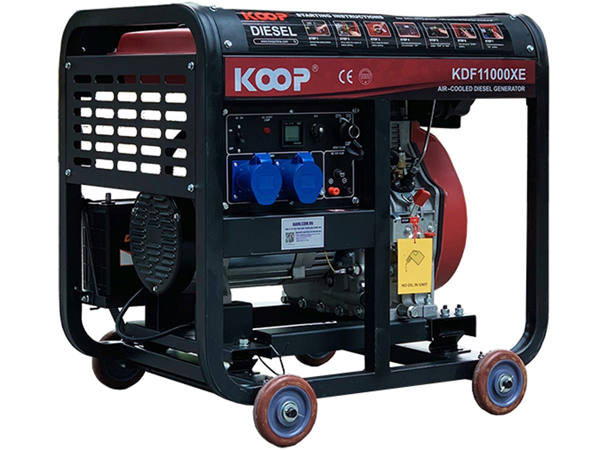 Máy phát điện chạy dầu 8Kw Koop KDF11000XE (Đề nổ)
