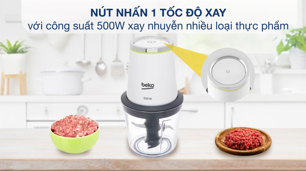Máy xay thịt mini Beko CHP7504W