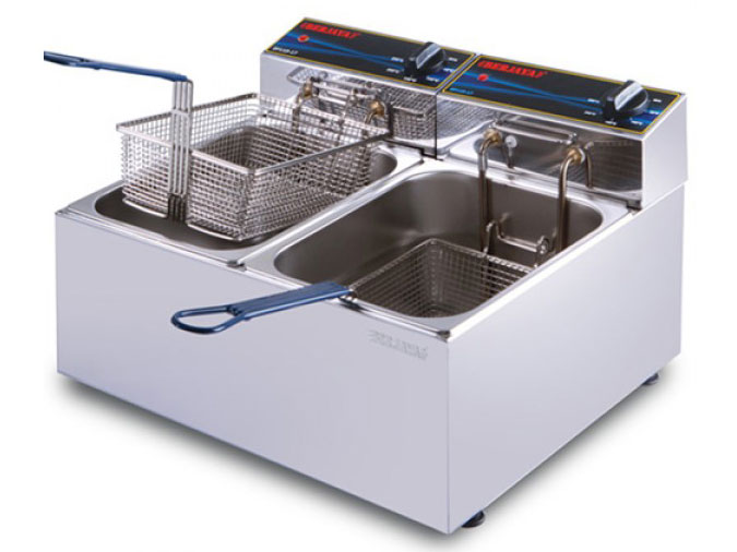 Bếp chiên nhúng điện đôi Berjaya DF11D-17 (9 lít x 2)