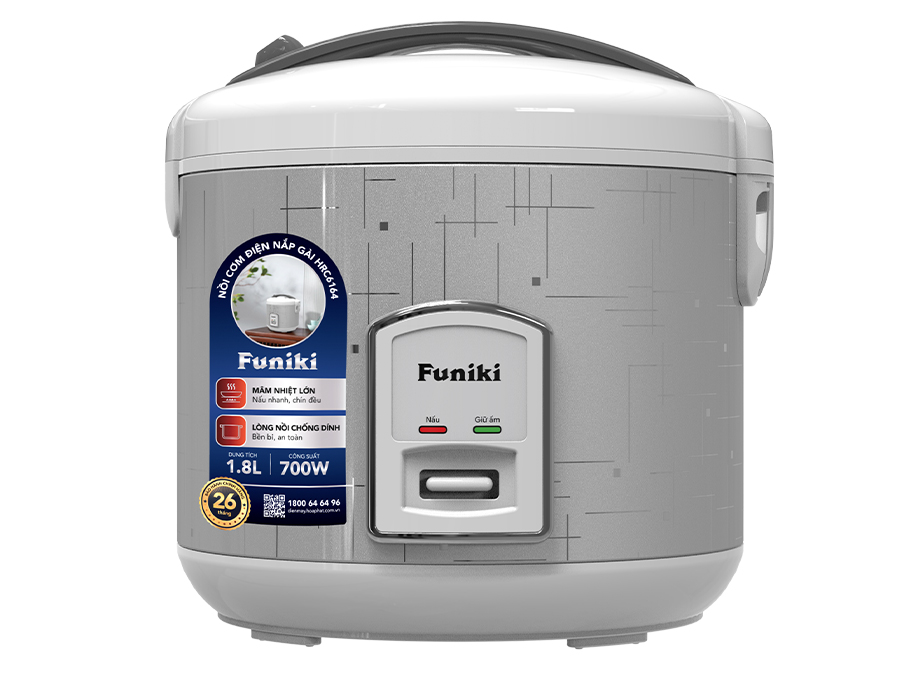 Nồi cơm điện nắp gài 1.8 lít Hòa Phát Funiki HRC6164