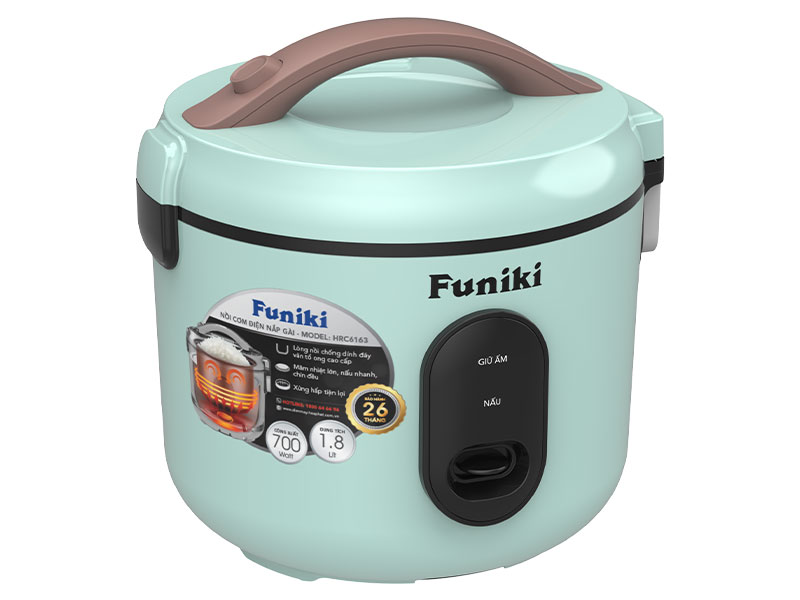 Nồi cơm điện nắp gài 1.8L Hòa Phát Funiki HRC6163