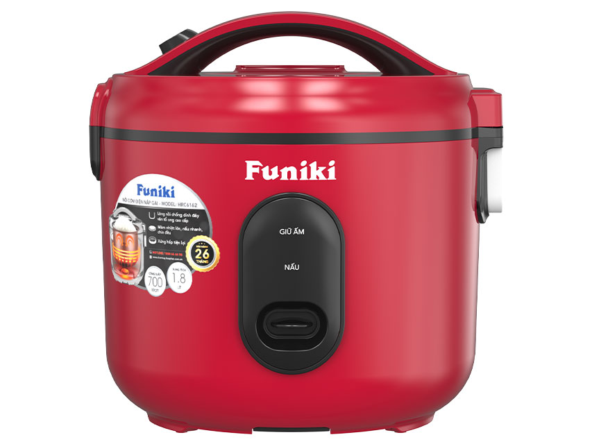 Nồi cơm điện nắp gài 1.8 lít Hòa Phát Funiki HRC6162