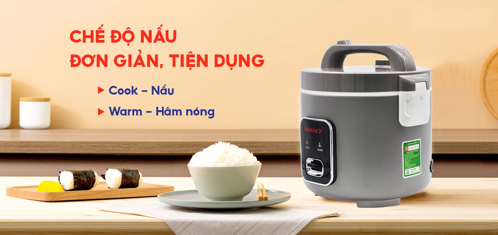 Nồi cơm điện nắp liền