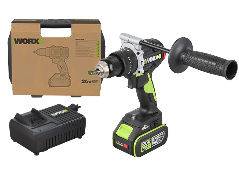 Máy khoan động lực dùng pin 20V Worx WU373.3 (1 pin 5.0Ah, 1 sạc)