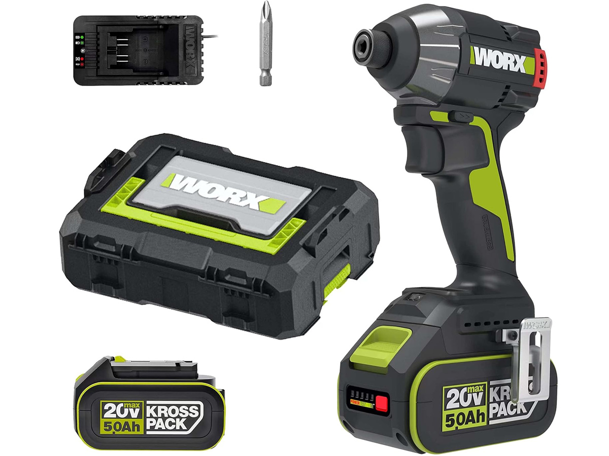 Máy vặn vít dùng pin 20V Worx WU291D.3 (2 Pin 5.0Ah, Sạc)