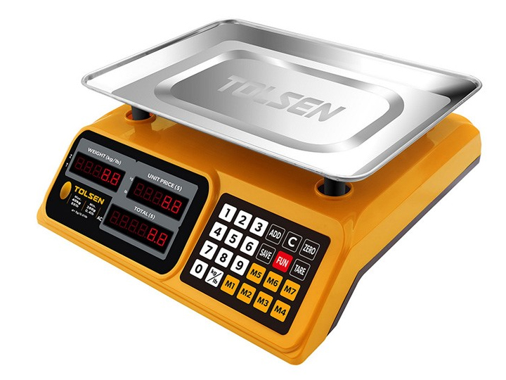 Cân điện tử 40kg Tolsen 35197 phê duyệt CE