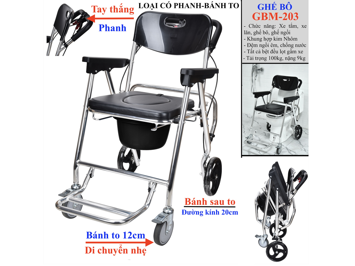 Ghế bô vệ sinh đa năng GBM-203