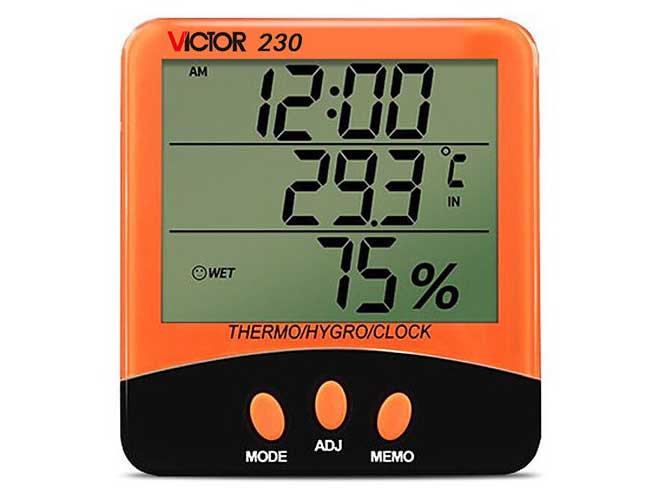 Nhiệt ẩm kế Victor 230 (0 - 50 độ C, 30% - 90% RH)