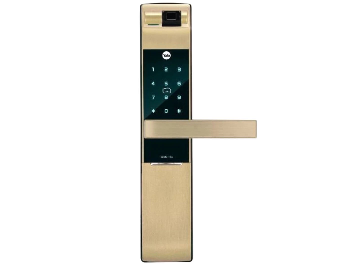 Khóa điện tử thông minh Yale YDM7116ACG đa năng màu Gold