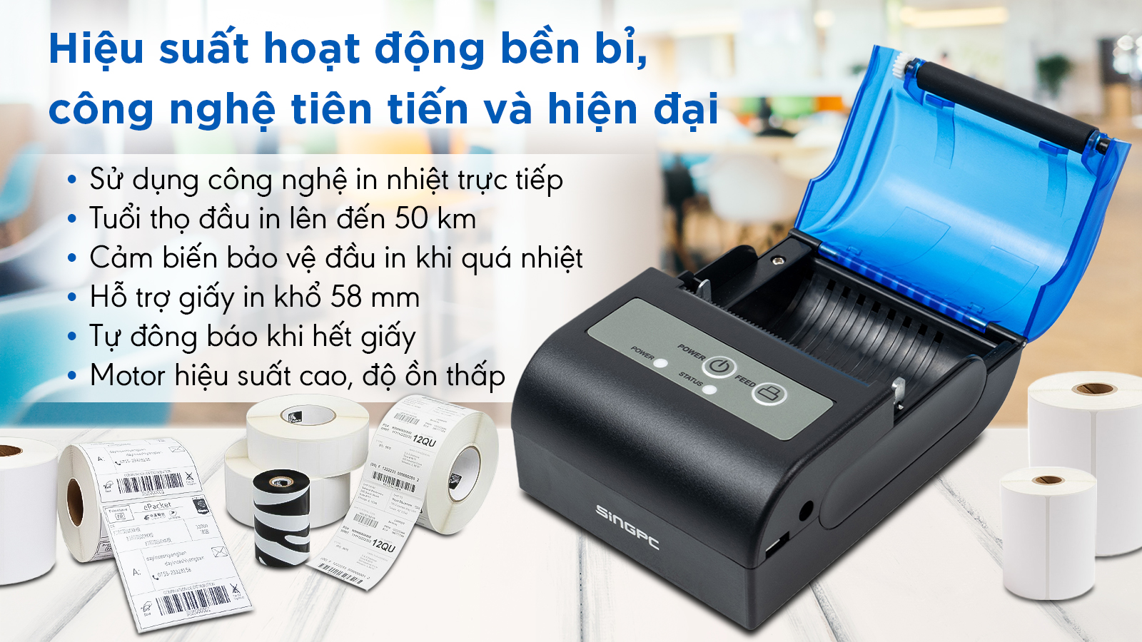 Máy in hóa đơn không dây
