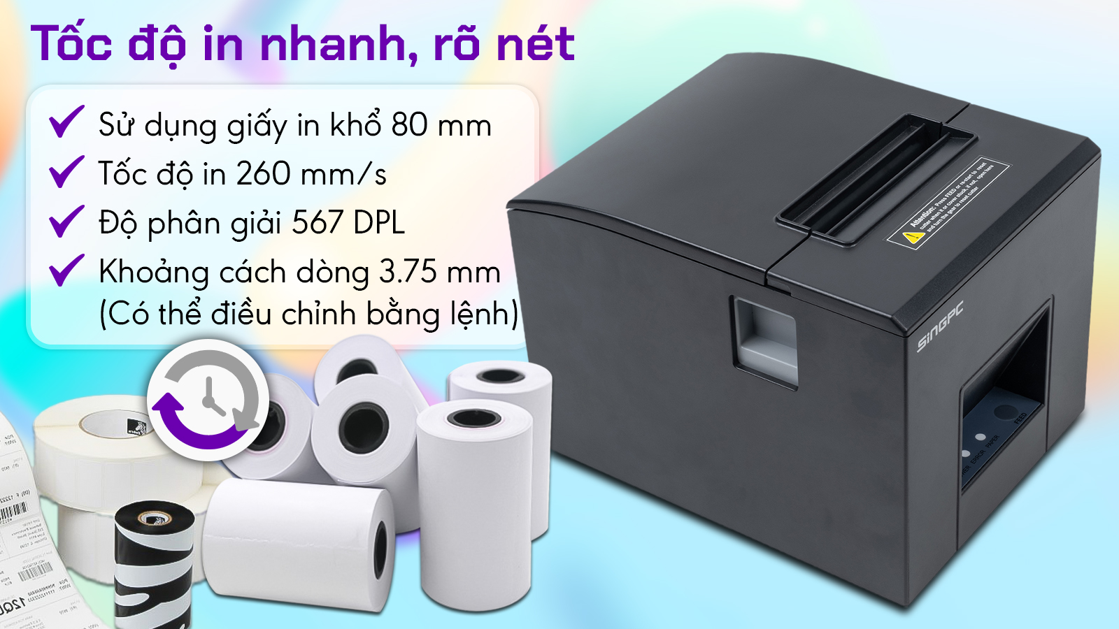 Máy in hóa đơn SingPC Print-311
