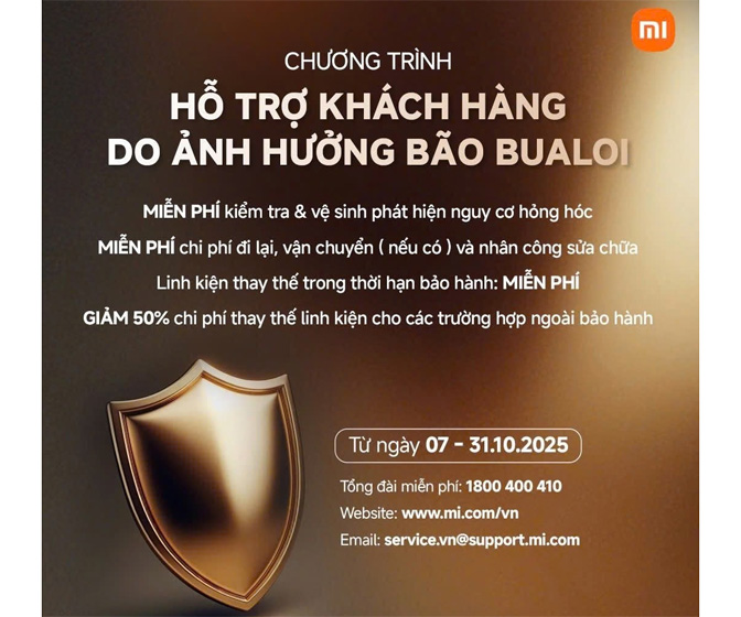 Xiaomi chung tay hỗ trợ đồng bào sau lũ Xiaomi chung tay hỗ trợ đồng bào sau lũ