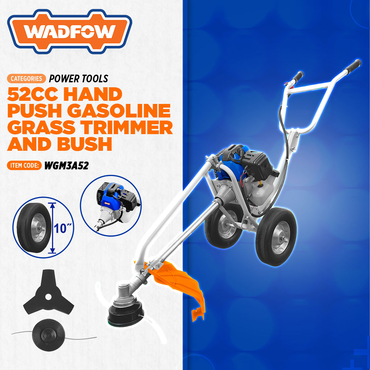 Máy cắt cỏ 2 thì Wadfow WGM3A52