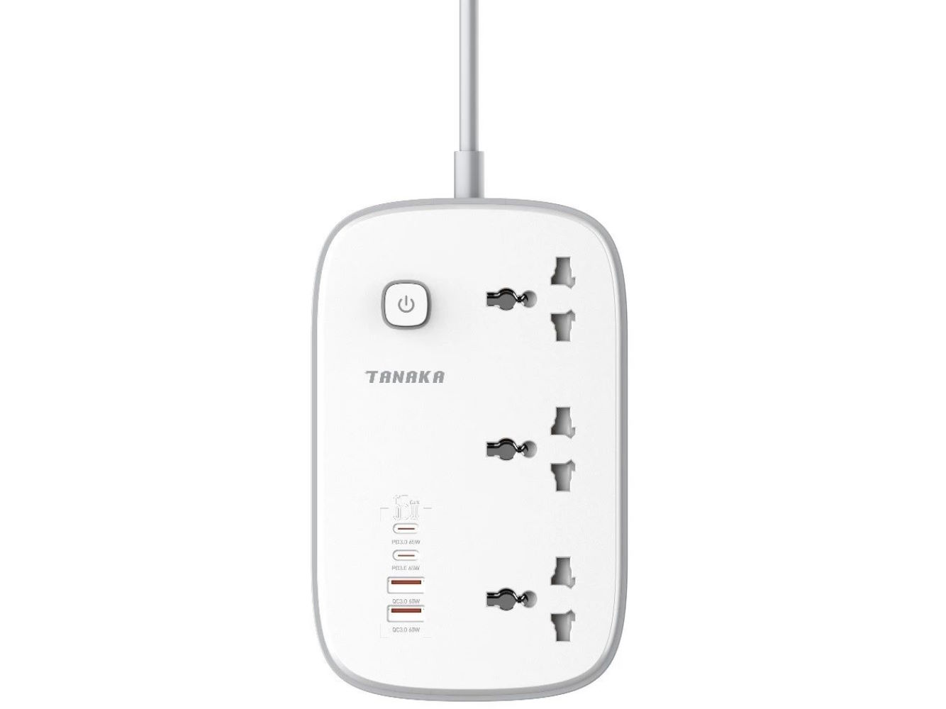 Ổ cắm điện Tanaka 3 lỗ 2 USB 2 Type C 2m TNK-OD4321