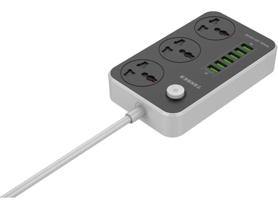 Ổ cắm điện Tanaka 3 lỗ 6 USB 2m TNK-OD6325