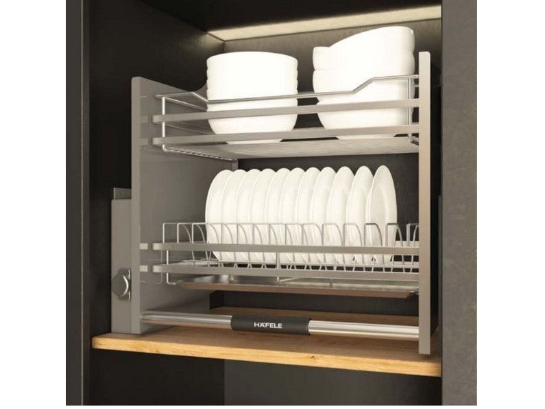 Rổ chén đĩa nâng hạ Hafele Lento tròn 900mm SUS304 (504.76.013)