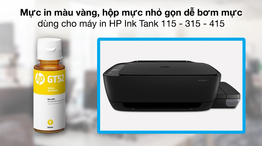 Mực in HP M0H56AA (HP GT52 Yellow)