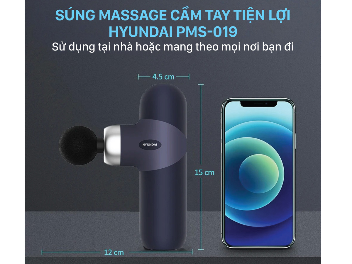 Súng massage cầm tay Hyundai PMS-019