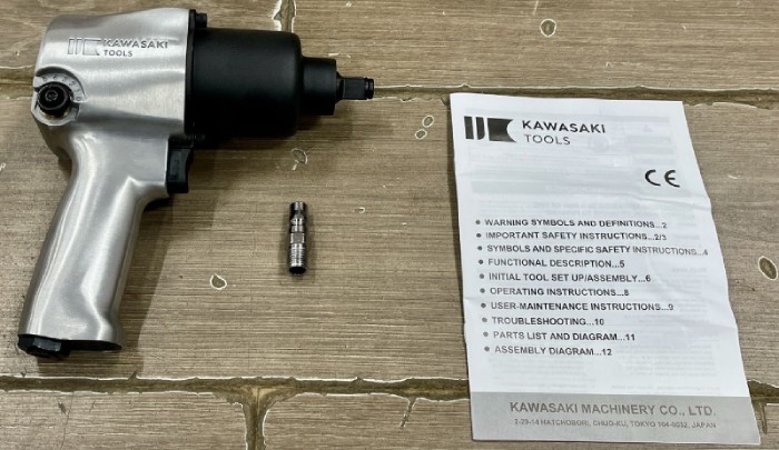 Súng vặn bulong khí nén Kawasaki 1/2 inch KPT-6231