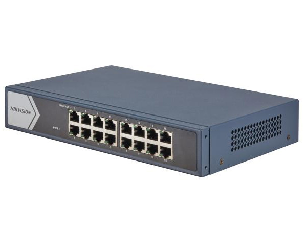 Switch mạng 16 cổng Hikvision DS-3E0516-E(B)