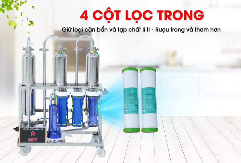 Máy lọc rượu khử độc Newsun 