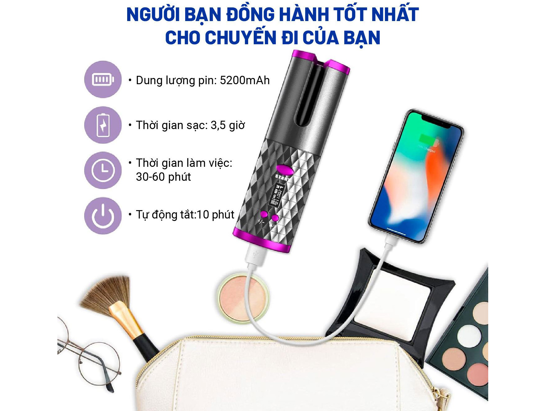 Máy uốn tóc Hyundai 