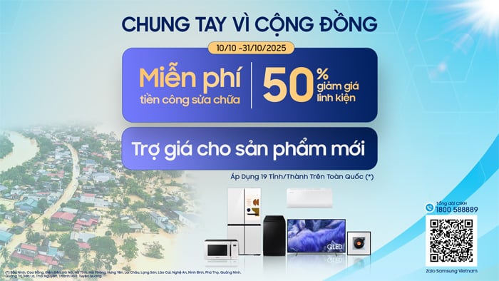 Samsung chung tay hỗ trợ đồng bào sau lũ Samsung chung tay hỗ trợ đồng bào sau lũ