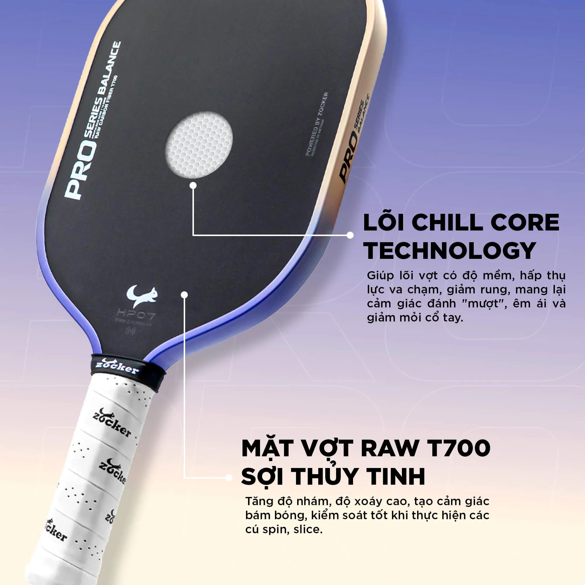 Vợt Zocker Happy HP07 Pro