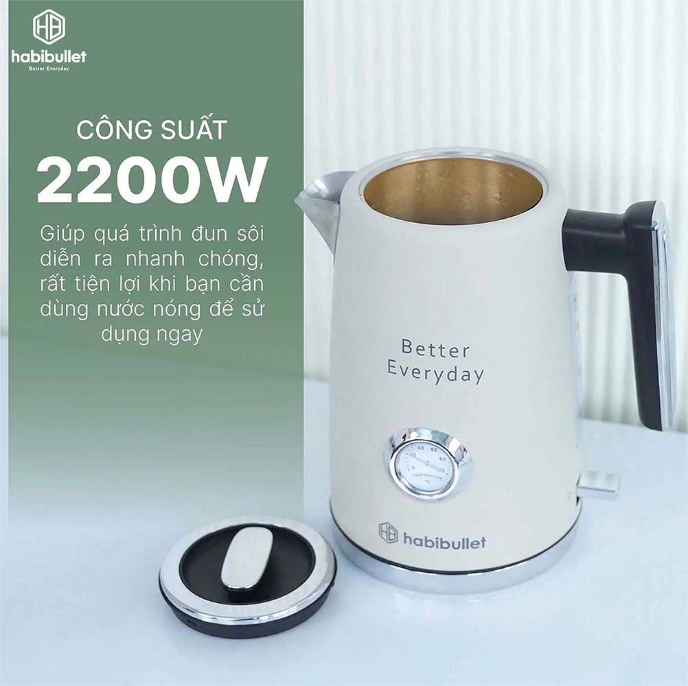 Ấm đun Habibullet KHB2286 Pro 1.7 lít