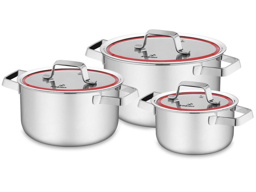 Bộ nồi Inox 3 lớp đúc liền khối Kalpen Emer EM1