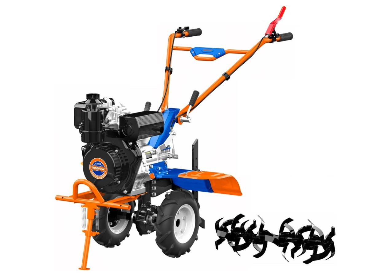 Máy xới đất dùng dầu diesel 5.2HP Wadfow WTL3A100