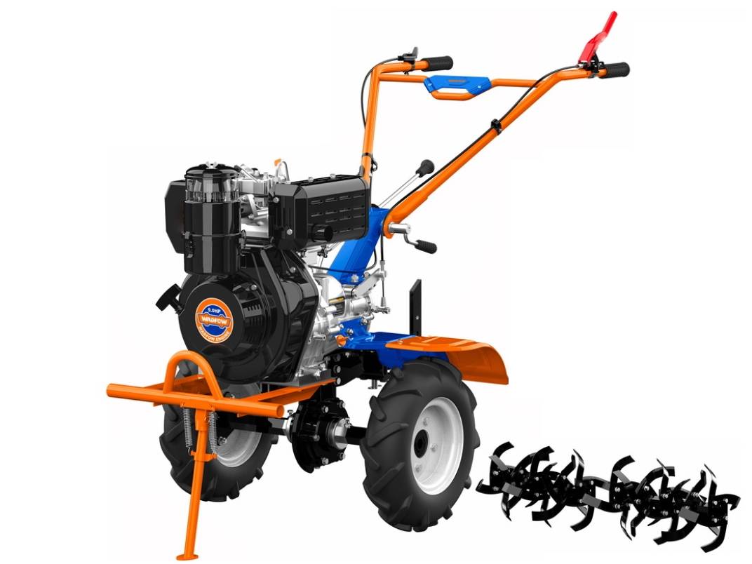 Máy xới đất dùng dầu Diesel 9HP Wadfow WTL3A135