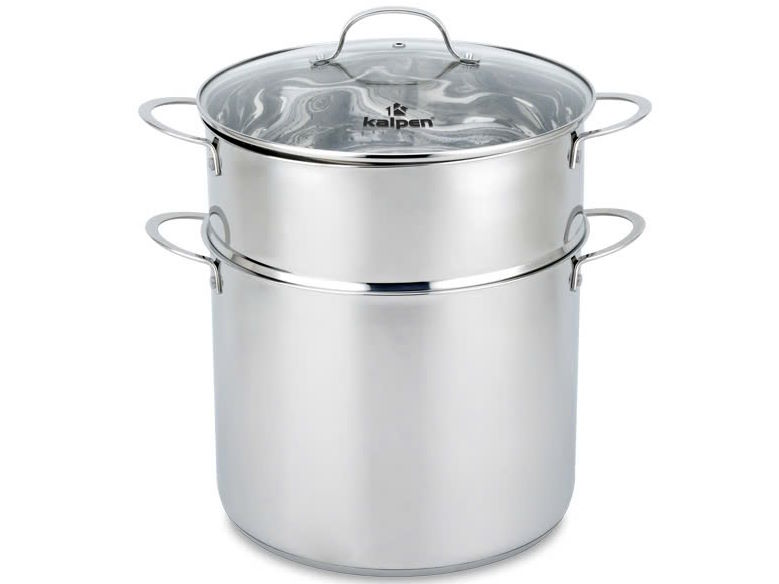 Nồi luộc gà Inox kèm xửng hấp Kalpen Lermat L30Pro