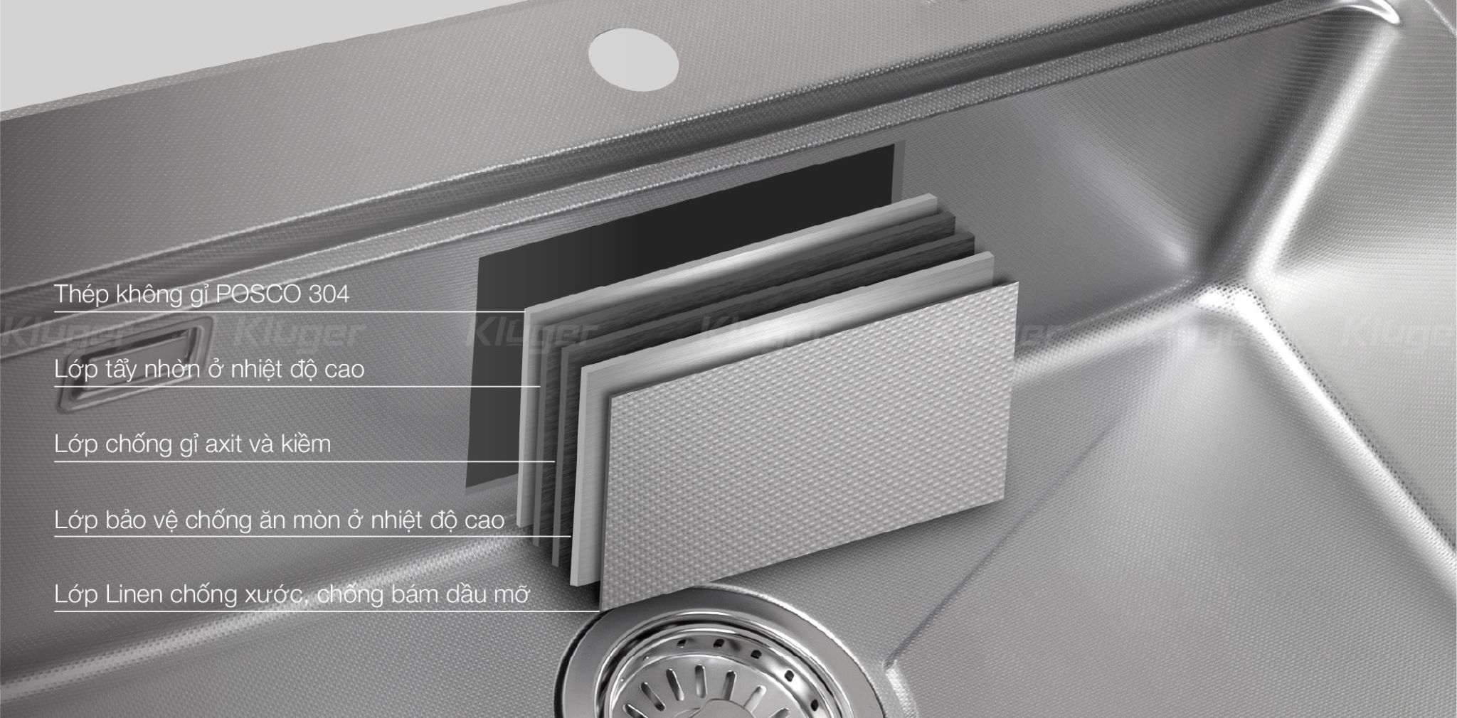  Chậu rửa Kluger KH8048FS - S80
