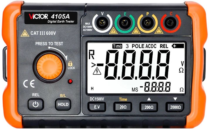 Máy đo điện trở đất Victor 4105A